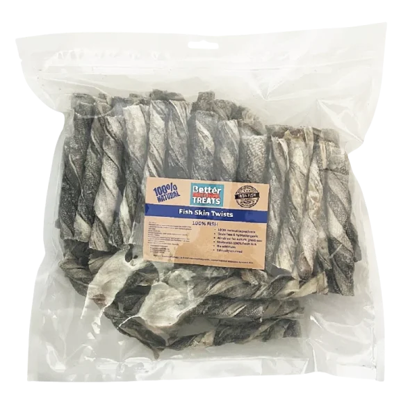 Fish Skin Twists made from 100% fish