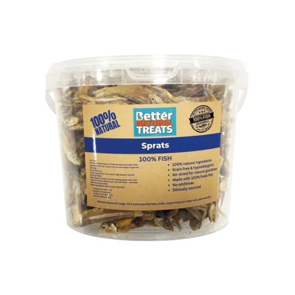 Sprats for Dogs made from 100% fish